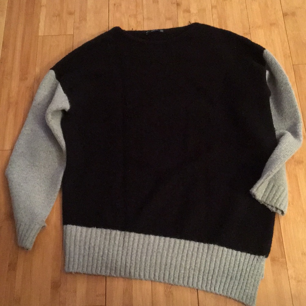 Zara Colourblock asymmetrical sweater